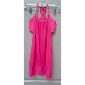 Lululemon No Limits Tank Paris Perfection Hot Pink Size 4 Excellent Condition
